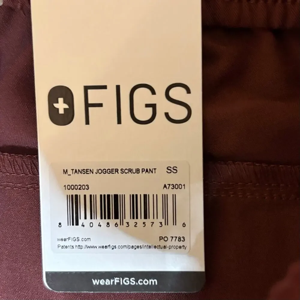FIGS Tansen Jogger Scrub Pants NWT • SS Short Small • Terracotta